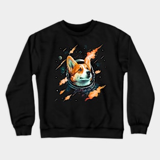 space dog Crewneck Sweatshirt